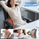 3 in 1 Lower Back Massager - Electric Lumbar with Heat, Vibration Massager, Airbag Traction,Lumbar Support Pillow for Lower Back Pain Relief,Deep Tissue Relaxation FSA Eligible/HSA Eligible