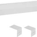 VEVOR Baseboard Heater Covers, Basic Series 3 ft Standard Electric Heating Unit Front Cover for Home Improvement, Heavy-duty Steel, Easy Installation for Bedroom Replacing Old Cover, White