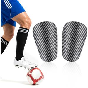 1 Pair Mini Shin Guards Soccer, Lightweight Small Minis Shin Pads EVA Mini Shinguards for Indoor Outdoor Football Soccer Training Protective Equipment (Black)