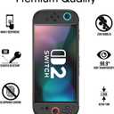 amFilm Auto-Alignment OneTouch for Nintendo Switch 2 Screen Protector [7.9''] 2025 Tempered Glass, Accessories, 30 seconds Installation, Bubble Free, Anti-Scratch, Touch Sensitive, Ultra-Clear [2Pack]