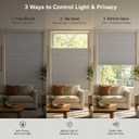 Changshade Blackout Top Down Bottom Up Cellular Shades, Cordless Honeycomb Blinds for Bedroom, Nursery & Bathroom, Total Privacy, 30" W*72" H,White