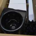 MR.SIGA Toilet Plunger and Bowl Brush Combo for Bathroom Cleaning, Black, 2 Sets