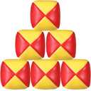 Patelai 5 Packs Juggling Balls Set for Beginners, Quality Mini Durable Juggle Ball Kit, Soft and Easy for Beginners Juggle(Yellow Orange)