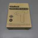 ROMECH Cordless Hot Glue Gun, Auto Dispensing Craft Glue Gun with 30 Pcs Glue Sticks, 3Ah Type-C Rechargeable Glue Gun Kit with Storage Case (Orange)