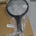 YISSVIC Electric Fly Swatter 4000V Bug Zapper Racket Dual Modes Mosquito Killer with Purple Mosquito Light Rechargeable for Indoor Home Office Backyard Patio Camping (Black-1 Pack)