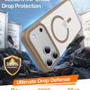 Magnetic for iPhone 17 Pro Max Case,[Anti-Slip][Compatible with MagSafe][Military Grade Drop Protection] Shockproof Protective Translucent Matte Phone Case for iPhone 17 Pro Max Case,Brown