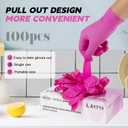 FINITEX Nitrile Disposable Latex-Free Gloves - 3.5mil 100/1000PCS Powder-Free Latex Free Cleaning Medical Exam Food Gloves