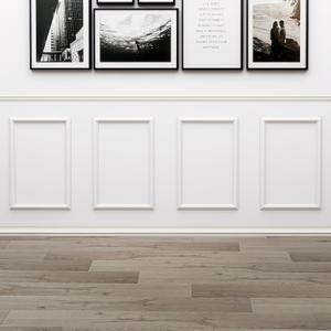 Peel and Stick Wall Molding, Pre Cut, Paintable, 4 Set 16" x 24"