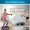 Whole Body Vibration Plate Exercise Poster Set - 6 Workout Guides & 2 Customizable 30-Day Plans for Home & Gym Use
