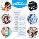 Silica Gel Packets  500 Packs 5 Gram Moisture Absorbers Food Grade Silica Packets, Premium Desiccant Packs for Storage, Color Indicating Desiccant for Spices, Jewelry, Shoes, Electronics, Tool Box