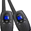 Retevis RT628 Walkie Talkies for Kids, Walky Talky, Key Lock, VOX Crystal Voice, Easy to Use, Birthday Gifts for Boys Girls Kids Outdoor Toys(Black,2 Pack)