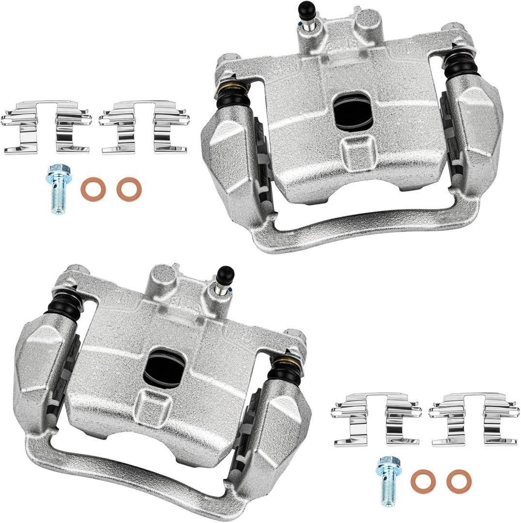 cciyu Rear Left & Right Brake Calipers Assembly w/Bracket 19-B2067A 19-B2066A For Saab For 9-2X 2005-2006,For Subaru For Forester 2004-2008,For Subaru For Impreza 2004-2007