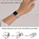 Minyee Compatible with Apple Watch Band 41/40/38/44/45/46/49/42mm Women, Dressy Stainless Steel Metal Adjustable Chain Strap Link Bracelet Wristband for iWatch Series 11 10 9 8 7 6 5 4 3 2 1 Ultra SE