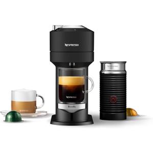 Nespresso Vertuo Next Deluxe Coffee and Espresso Maker by Breville with Aeroccino Milk Frother (Matte Black)