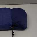 illo Wearable Pillow Sleep Mask | Blackout Weighted Eye Mask for Sleeping Napping & Side Sleepers | Soft Mulberry Silk Blend Patented Light Blocking for Travel Bed Camping Airplane Work | Women & Men (Midnight Blue)