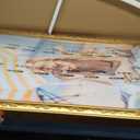20x30 Ornate Gold Wood Frame, 30x20in Floral Picture Frames, 20 x 30inch Gallery Photo Pic Display with HD Plexiglass, 1.4in Widen 1in Thick, Horizontal Vertical Wall Display