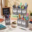 Ctosree 12 Pack Composition Book Pencil Holder for Classroom