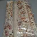 DUKINO 2x4 Rug for Entryway, Lightweight Washable Runner Rug with Non Slip Backing, Vintage Floral Low Pile Small Carpet Runner for Kitchen, Hallway, Entryway, Bathroom, Bedroom, Beige