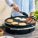 2-in-1 Portable Indoor/Outdoor Electric Grill & Griddle | Graphite