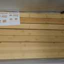 Bamboo Wire Shelf Covers, 28" W x 16" D, 5-Pack, Natural