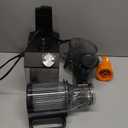 Cold Press Juicer, Wide Feed Chute Juicer Machines, Stainless Steel Slow Masticating Juicers Easy to Clean, Vegetables & Fruits Juice Extractor, High Juice Yield, Platinum Color Knob