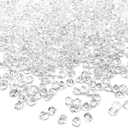 Reusable Fake Ice Cubes 2500 pcs 6 x 9 mm for Rock Crystals Treasure Gems for Table Scatters, Vase Fillers, Wedding Photography Props Vase Fillers