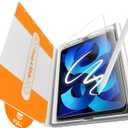 EZ-GLAZ-2 Pack Paper-feel Glass Screen Protector for iPad Air 5th 4th Gen 10.9 Inch & iPad Pro 11 Inch (4th 3rd 2nd 1st Gen) Apple Pencil Compatible, 9H+ Tempered Glass, Matte Film, Anti-Scratch, Bubble Free, with Installation Box