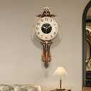 Decorative Vintage Wall Clocks Living Room,Digital Retro Silent Wall Clock, Antique Large Wall Clocks Battery Operated for Bedroom Kitchen Entryway Office Decor 27.7"*12.5", Small