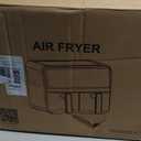 Ludatido Dual Air Fryer with 2 Independent Baskets, 9QT (2x4.5QT) 2200W Double Air Fryer for Family, Sync & Match Cooking