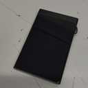 Slim Wallet for Men, Pop Up Card Holder Wallet RFID Blocking, Minimalist Metal Bussiness Credit Card Wallet with Money Clip & Pockets, Aluminum Thin Front Pocket Wallet (Black)