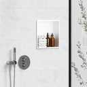 White Shower Niche, Stainless Steel Wall Niche 12"X12", No Tile Needed Recessed Inserted Niche Shower for Bathroom, Living Room, Kitchen for Storage, 12W * 12H