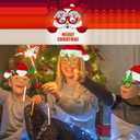 30PCS Christmas Glasses Frames, Christmas Glitter Glasses Christmas Decoration Eyewear Costume Eyeglasses Props for Xmas Holiday Party Favors Supplies Photo Booth