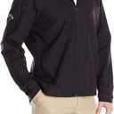 Callaway Mens Long Sleeve Full-Zip Wind Jacket, Wind and Water Resistant Performance Apparel for Men, Extended Sizes (XX-Large, Black)