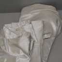 PRIMROSE Cream Curtains 108 inch for Living Room Velvet Blackout Rod Pocket Window Drapes Treatment Semi Room Darkening Ivory Decor Curtains for Bedroom Set of 2 Panels