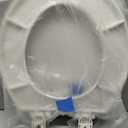 Mayfair Caswell Modern Slow Close Toilet Seat, Durable Plastic Seat, Made in USA, Round, White