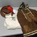 Spooktacular Creations Mens German Bavarian Oktoberfest Costume Set, Beer Costume Hat for Adults Halloween and Beer Festival (Medium, Brown)