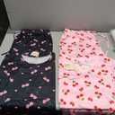 Ekouaer 2 Pack Womens Pajamas Sets Short Sleeve Tops and Capri Pants Pjs Colorful Printed Sleepwear Sets, XL