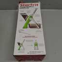Starfrit Pump'n'Slice - Vertical Mandoline, Food Chopper, Slicer - Precision Adjustable Slicing, Julienne, Dicing - Safe Enclosed Blades, Fold for Storage - High Efficiency Spring Pump - Cleaning Tool