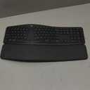 Logitech Ergo K860 Wireless Ergonomic Keyboard - Split Keyboard, Wrist Rest, Natural Typing, Stain-Resistant Fabric, Bluetooth and USB Connectivity, Compatible with Windows/Mac, Black