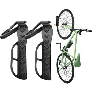 Wallmaster Bike Rack Garage Wall Mount Bicycles 2-Pack Storage System Vertical Bike Hook for Indoor (2Pack)