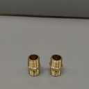 YOUHO 2-Pack 1/2" NPT Male Thread Brass Pipe Nipple Adapter Fittings