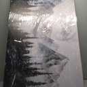 Canvas Wall Art Decor Black and White Wall Art Decor Art Work for Wall Decor Foggy Forest Wall Decorations Large Mountain Wall Art for Living Room Art Work for Home Ofiice Bedroom Decor 29 "x 58"