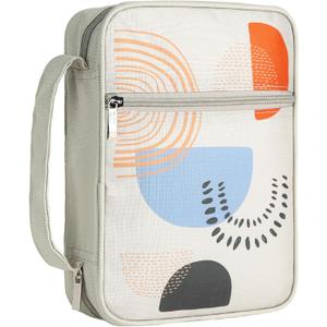 Mr. Pen- Bible Cover Case, Carrying Book Case with Durable Handle and Zippered Pocket, Bible Protective Church Bag for Men & Women, Christian Gifts, Gray Style