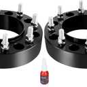 YIZBAP 2PCS 8x200 Hubcentric Wheel Spacers, 2 inch 8x200mm Wheel Spacers 142mm Hub Bore M14x1.5 Thread Pitch for Front Wheels 2005-2025 F350 Super Duty DRW,2019-2023 Ram 3500 Duallly DRW