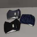 wegreeco Washable Male Dog Belly Band (Stylish Pattern)- Pack of 3 - Washable Male Dog Belly Wrap, Dog Diapers Male (Blue, Green, Black, Medium)