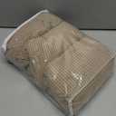 uxcell 3 Pcs Couch Cushion Cover, 20"x20" Polyester Stretch Sofa Cushion Cover Magic Sofa Covers Washable, Non-Slip Covers with Elastic Bottom for Sofa Seat for Home, Light Brown