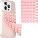 Silicone Suction Cup Phone Case Mount Double Sided, Phone Accessories Hands-Free Strong Grip Holder for Selfies and Videos