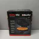 Mueller Heart 5 Waffle Maker, Norwegian Waffle Iron, Adjustable Browning Control & Nonstick, Cool Touch Handle, Easy to Clean, Small Kitchen Appliances, Black 