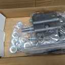 Single Trailer Leaf Spring 4 Leaf Double Eye 1750 lbs Cap for 3500 lbs Axle Suspension, Hanger & U-Bolt kit 25-1/4" Length fits for SW4B, Round Trailer Axles- Set 2