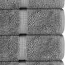 Chakir Turkish Linens | Hotel & Spa Quality 100% Cotton Premium Turkish Towels | Soft & Absorbent (6-Piece Hand Towels, Gray)